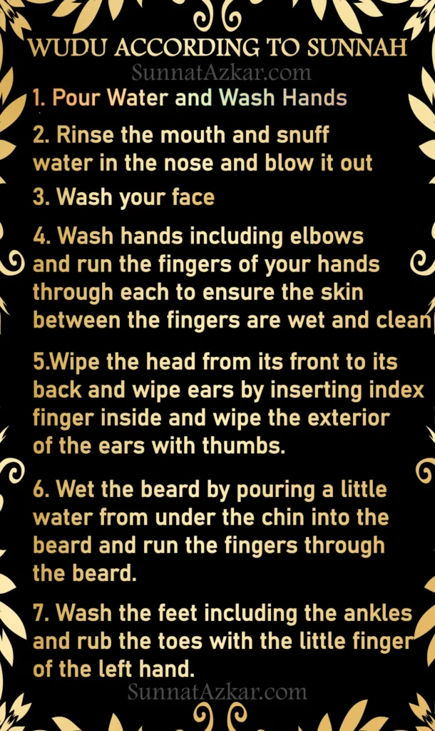 How to do Wudu According to Sunnah